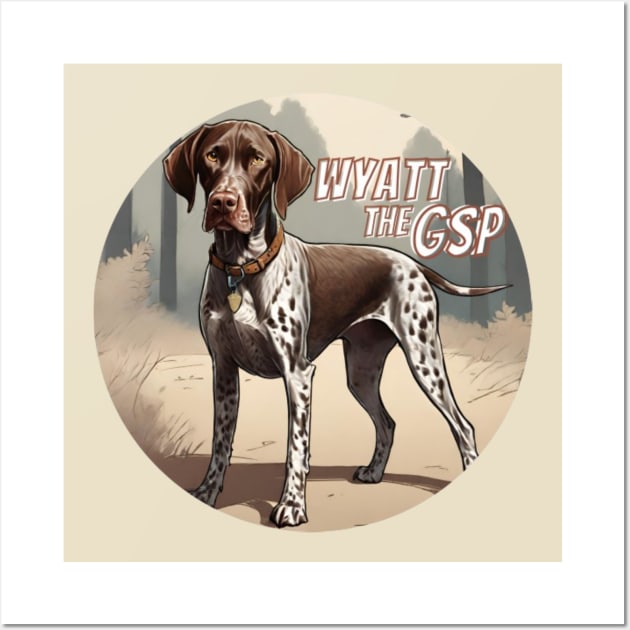 Wyatt the GSP Wall Art by Alexander S.